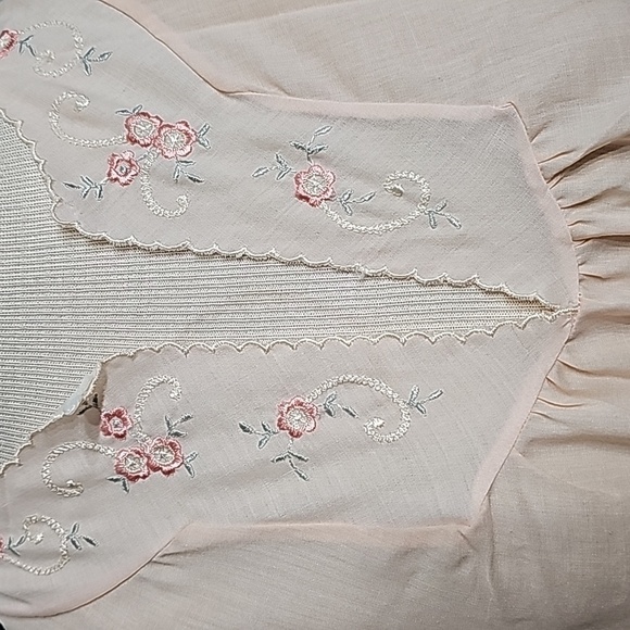 Katz vintage women's 2 pcs set night‎ wear. Light peach. Size medium. - Picture 2 of 16